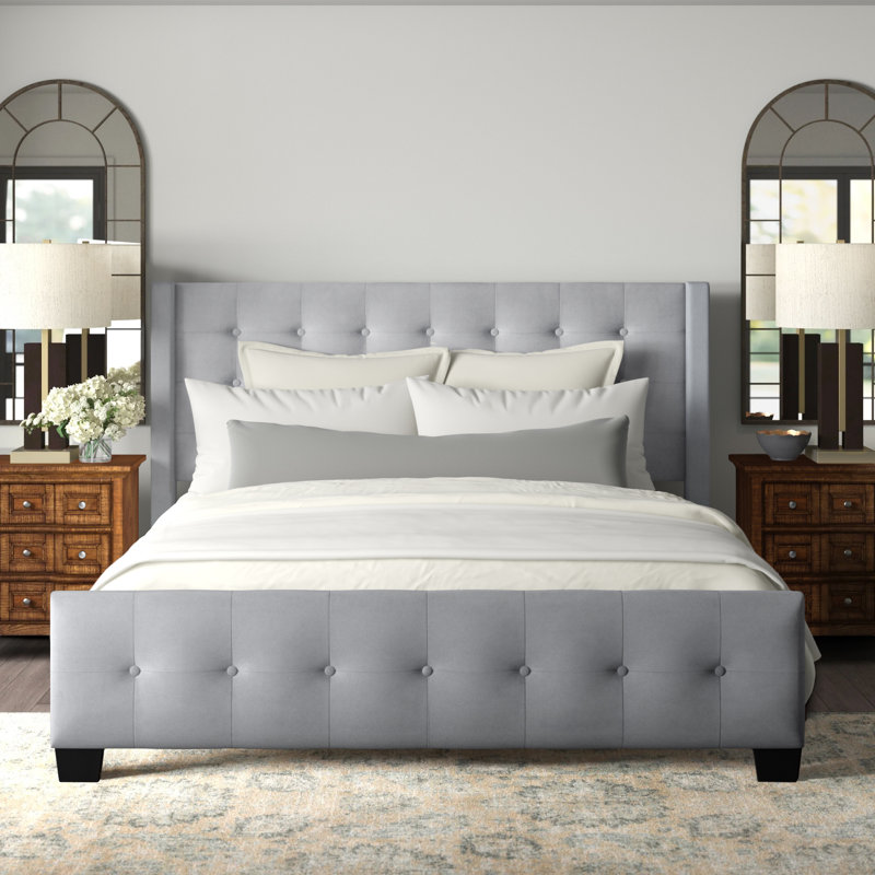Greyleigh™ Ryder Tufted Upholstered Low Profile Standard Bed & Reviews